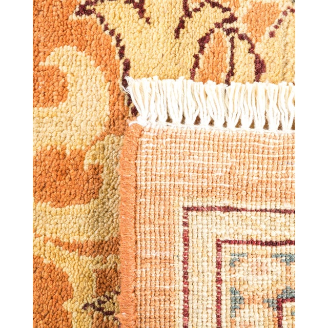 2000 - 2009 Arts & Crafts, One-of-a-Kind Hand-Knotted Area Rug in Brown, 6' 2" x 9' 4" For Sale - Image 5 of 8