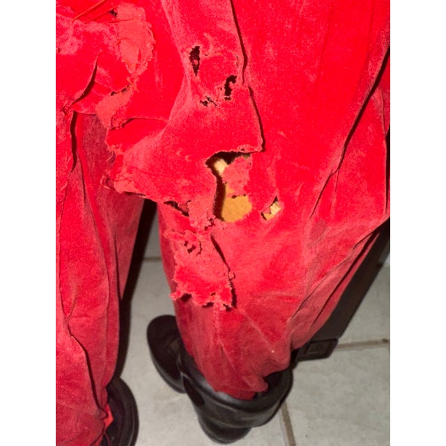 Red Rare 4 Ft Coca-Cola Santa Claus Store Display – Velvet Suit – 1971 For Sale - Image 8 of 9