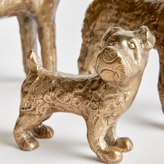 This set of three hounds stands alert, ready for a signal from their master. A regal accent for library, study or desk...