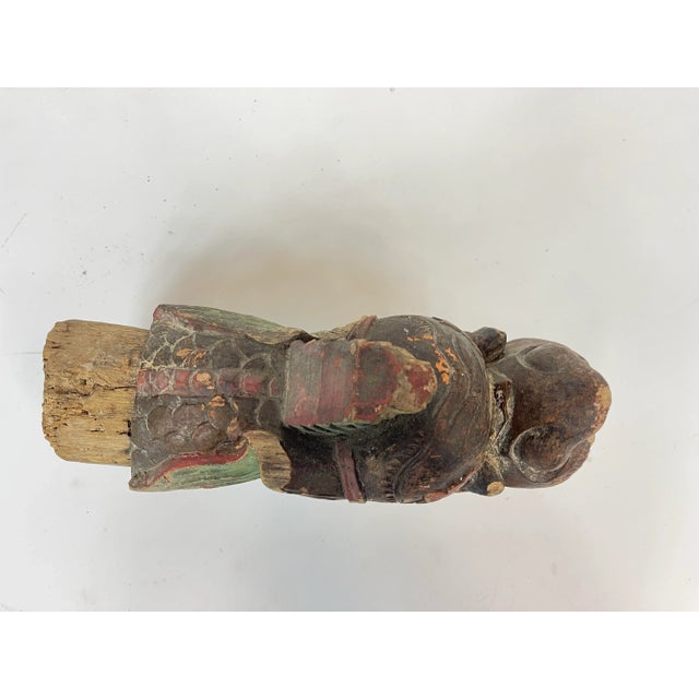 Wood 19th Century Small Chinese Wooden Dragon For Sale - Image 7 of 7