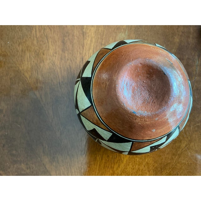 1970s 1970s Acoma Pueblo Multi Color Pottery/ Vessel Styled After Marie Torivio For Sale - Image 5 of 6