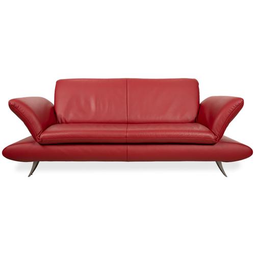 Three-Seater Sofa in Red Leather from Koinor Rossini For Sale - Image 15 of 15