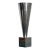 Vintage Monumental Az Cast Aluminum Cone Vase For Sale