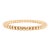 Ladies 14k Yellow Gold Flexible Beads Link Bracelet For Sale
