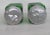 Early 20th Century Owens Illinois Diagonal Ribbed Emerald Green Glass Shakers a Pair For Sale - Image 5 of 10