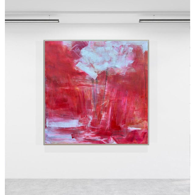 "Full Bloom" by Trixie Pitts Large Striking Abstract Oil Painting on Canvas For Sale In Nashville - Image 6 of 13