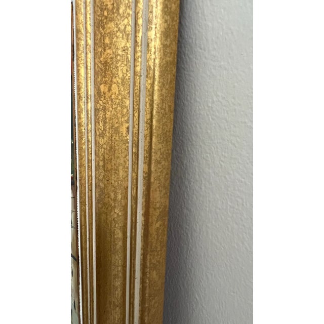 Abstract Expressionism Mid 20th Century Vintage Village Landscape Oil Painting For Sale - Image 3 of 6