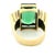 1970s Emerald Cut Green Tourmaline and Diamond 18k Gold Statement Ring, Size 7.5 For Sale - Image 10 of 15