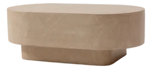 Palomā Mortex Waxed Concrete Coffee Table from PLATŌ