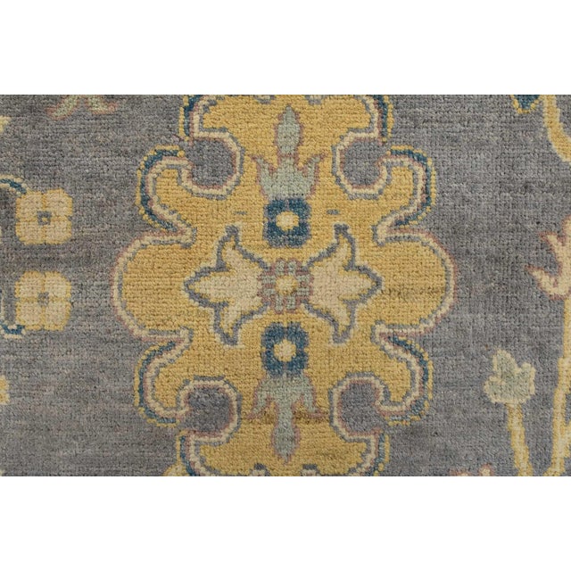 Textile Caucasian Rug 8’1” X 10′ Gray Wool Traditional Hand-Knotted Oriental Carpet For Sale - Image 7 of 12