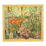 Alexander Michael Oil Painting of a Flowering Cactus, Germany 1974 For Sale