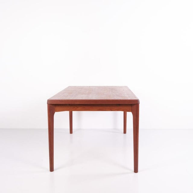 Brown Vintage Teak Dining Table by Henry Kjærnulf, 1960s For Sale - Image 8 of 12