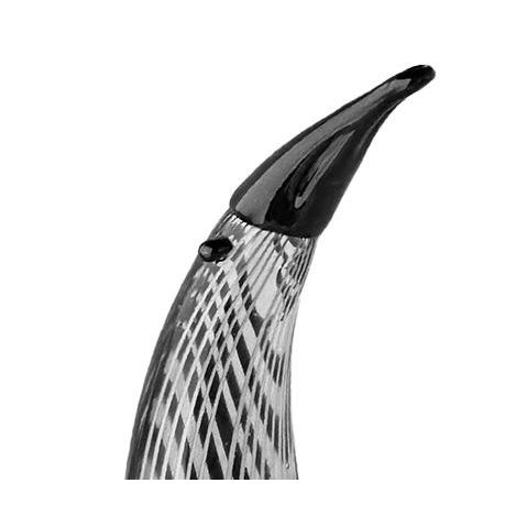 Glass 1950s Italian Dino Martens "Bianco Nero" Murano Glass Penguin For Sale - Image 7 of 11