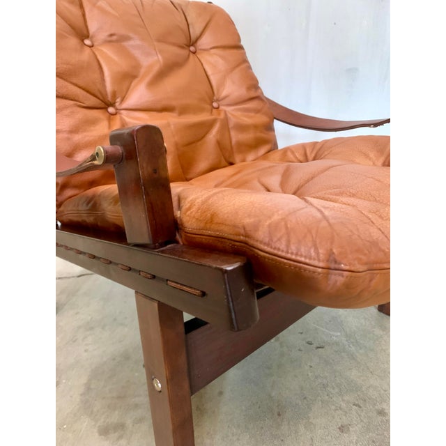 Wood 1960s Hunter Lounge Chair Attributed to Torbjørn Afdal for Bruksbo For Sale - Image 7 of 17