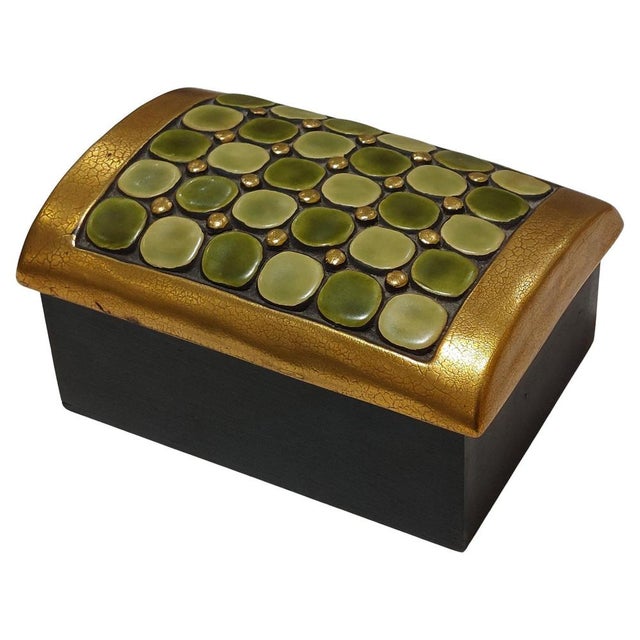 1950s Ceramic Box by Mithé Espelt, 1953 For Sale - Image 5 of 5