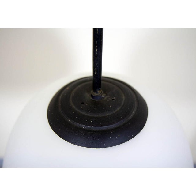 Opaline Glass Pendant Lamp, 1960s For Sale - Image 7 of 8