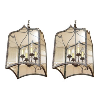 Neoclassical Revival Style Metal Porch Pendant Lights For Sale
