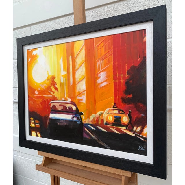 Angela Wakefield Street Study of Manhattan Henge Sunshine New York City by English Urban Artist For Sale - Image 4 of 7