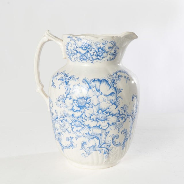 19th Century Victorian Blue and White Chamber Set - Set of 5 For Sale - Image 13 of 18