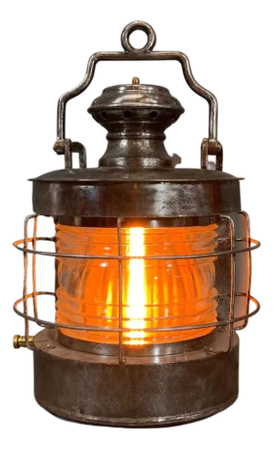 Polished Steel Ship's Masthead Lantern