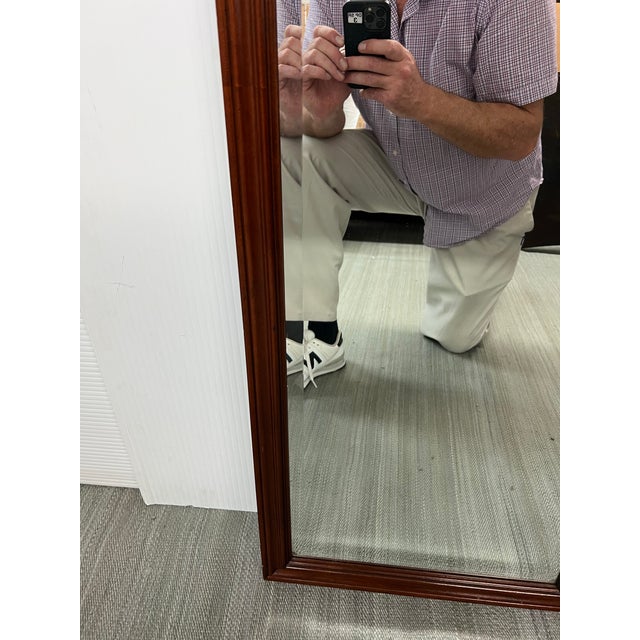 Hekman Furniture Burled Wood Wall Mirror For Sale In San Francisco - Image 6 of 11