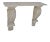 Serge Roche Style Neoclassical Wall-Mounted Stone Plaster Console Table, France For Sale