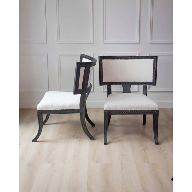 Pair of Swedish Empire Chairs, Early 19th Century For Sale - Image 4 of 9