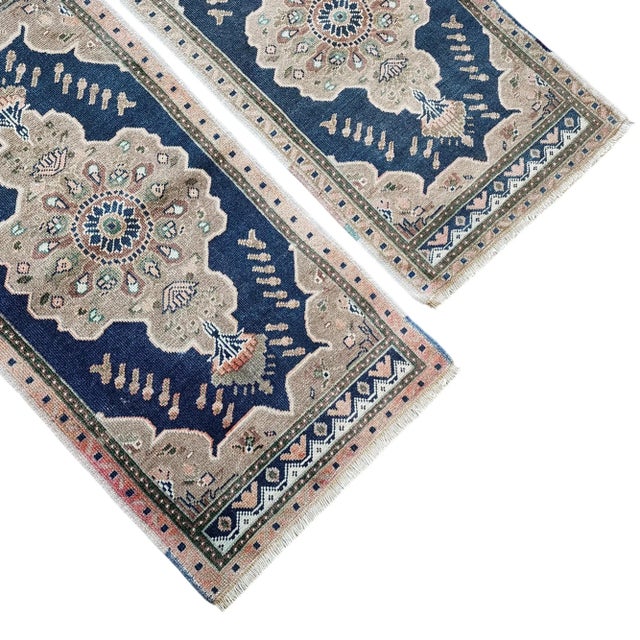 Mid-Century Modern Mini Rug Front of Kitchen Sink Rug - a Pair For Sale - Image 3 of 7