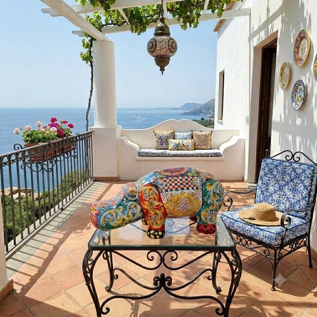 A ceramic artwork rich in history and Sicilian charm If you're looking for a decorative piece that expresses artistic...