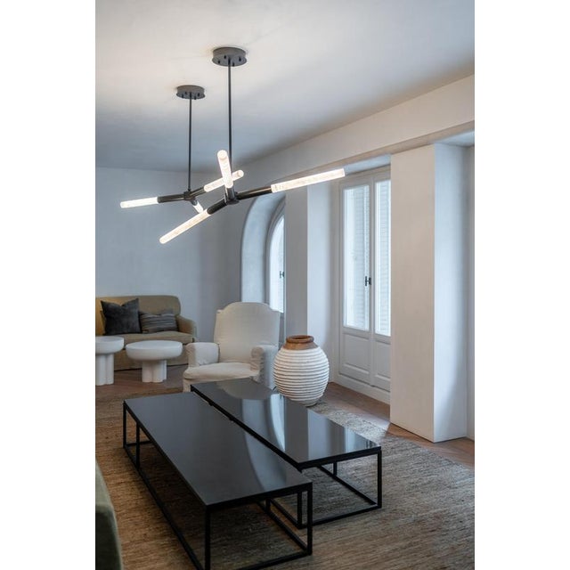 Large Ypsilon Pendant Lamp by United Alabaster For Sale - Image 4 of 7