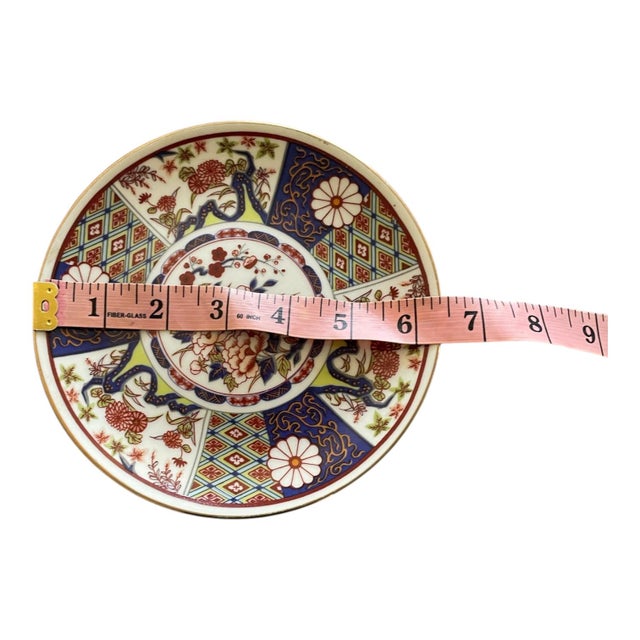 Vintage 1980s Japanese Imari Porcelain Decorative Plate 6.5" For Sale In Baltimore - Image 6 of 6