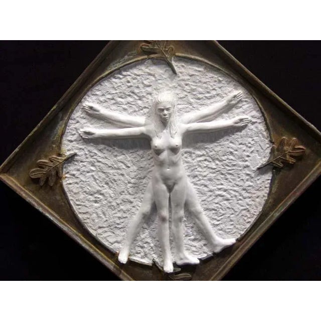 1990s David Parvin Abstract Ceramic Wall Plaque For Sale - Image 4 of 7