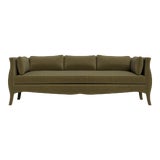 Bunny Williams Home Southern Belle Sofa in Moss Performance Velvet For Sale