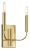 Ellen DeGeneres by Visual Comfort Studio Brianna Double Sconce, Brass For Sale