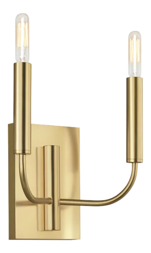 Ellen DeGeneres by Visual Comfort Studio Brianna Double Sconce, Brass