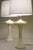 Hollywood Regency 1940s Dorothy Draper Hollywood Regency Modern Solid Marble Palm Column Table Lamps - a Pair For Sale - Image 3 of 11