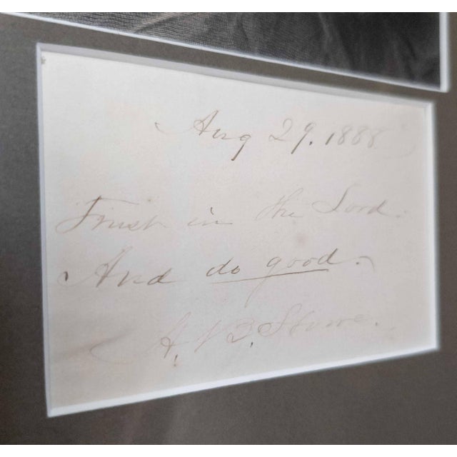 19th Century Signed Autograph Letter by Harriet Beecher Stowe 1888 For Sale In New York - Image 6 of 10