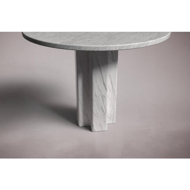 Not Yet Made - Made To Order Arti Italian Carrara Marble Round Dining Table 40" For Sale - Image 5 of 5