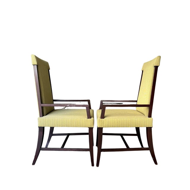 2010s Michael Berman Limited Nora Dining Chairs in Green- Set of 2 For Sale - Image 5 of 10