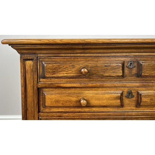 Vintage French Oak Chest of 4 Drawers For Sale - Image 6 of 13