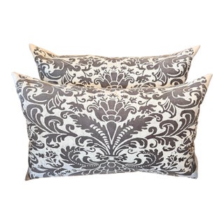 Pair of Vintage Fortuny Caravaggio Fabric Pillows For Sale