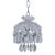 Vintage Layered Chandelier With Cut Glass Dish For Sale