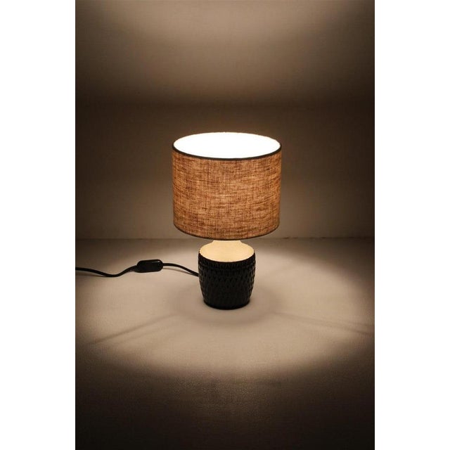 Danish Handmade Ceramic Table Lamp from Søholm, 1960s For Sale - Image 11 of 13