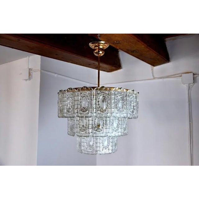 1970s 3-Tier Chandelier from Kinkeldey, Germany, 1970s For Sale - Image 5 of 7