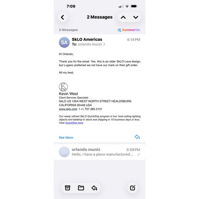 Sklo Custom Glass Sculpture For Sale In Houston - Image 6 of 6