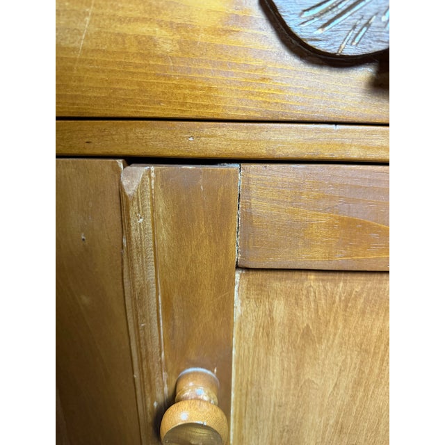 Brown Victorian Farmhouse Antique Pine Washstand For Sale - Image 8 of 9