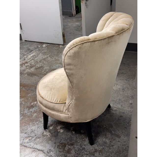 Art Deco Shell Back Side Chair, Vintage For Sale In San Francisco - Image 6 of 11