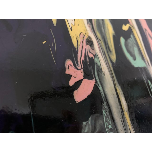1955 Homage to Tworkov | Acrylic on Masonite Titled “Harlem Night” | Abstract Expressionist Painting, 16x20 For Sale - Image 6 of 9