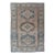 Vintage Turkish Oushak Rug With Soft Beige and Blue Medallion Patterns 4'9 X 7'6 For Sale