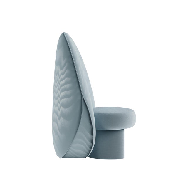 Solène Lounge Chair in Velvet from Ottiu For Sale - Image 9 of 18